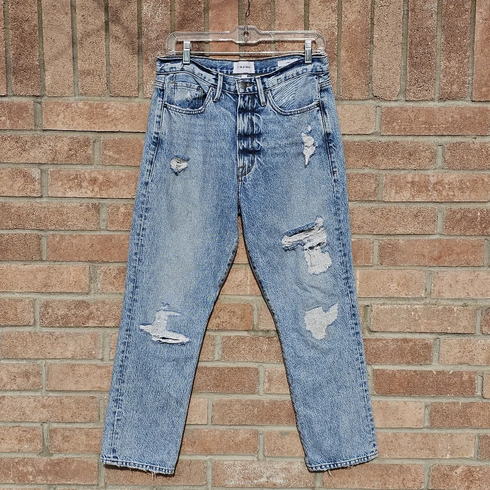 NWOT FRAME le piper distressed jeans - Picture 12 of 13